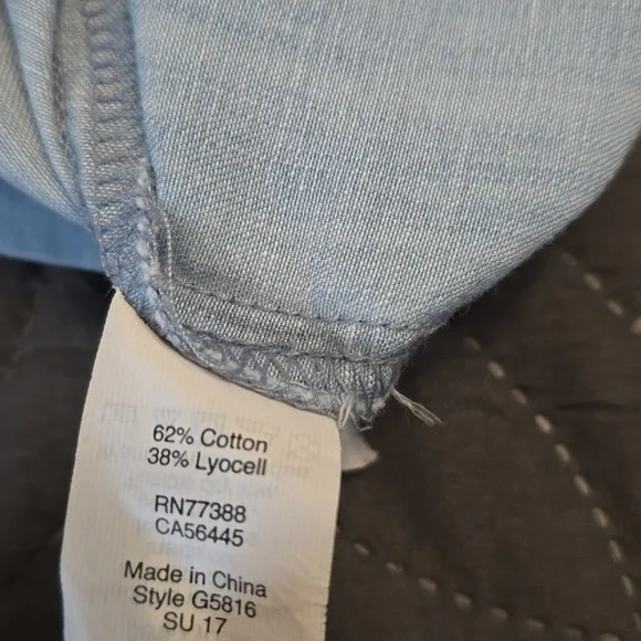 Blue Knee-Length Sundress with Puff Sleeves - Picture 5 of 9